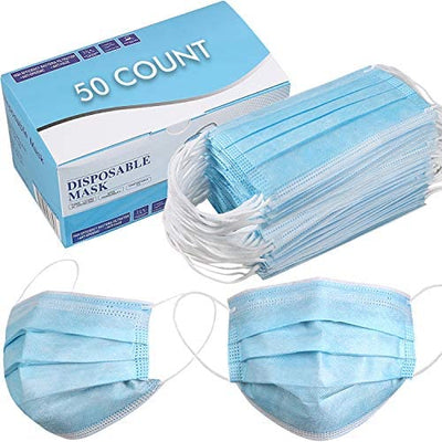 3 ply Surgical Mask to protect from minute dust -50 Pcs