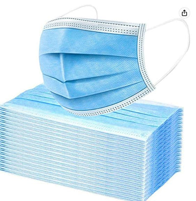 3 Ply Mask to protect you from the crowd and airborne viruses- 100 count