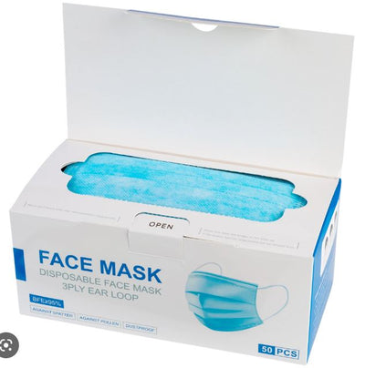 3 Ply Mask that protects you while you work out-50 count