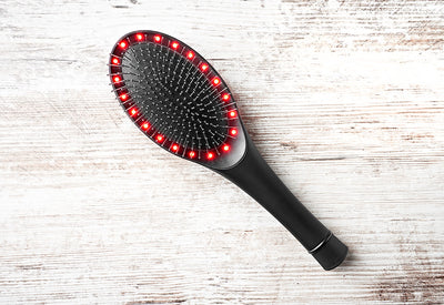 Hair Brush With Red Light Therapy