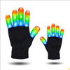 LED Gloves, Light Up Gloves Finger Lights 3 Colors 6 Modes Flashing LED Gloves