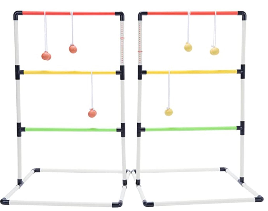 Premium Ladder Toss Outdoor Game Set with 6 Bolo Balls