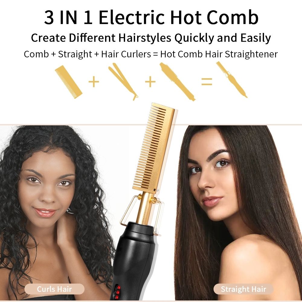 Electric Hot Comb Straightener
