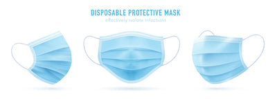 3 Ply Surgical Mask for Outdoor Dust Protection - 50 ct