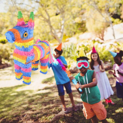 Cartoon Rainbow Donkey Pinata