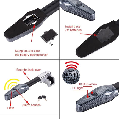 Car Steering Wheel Alarm Lock