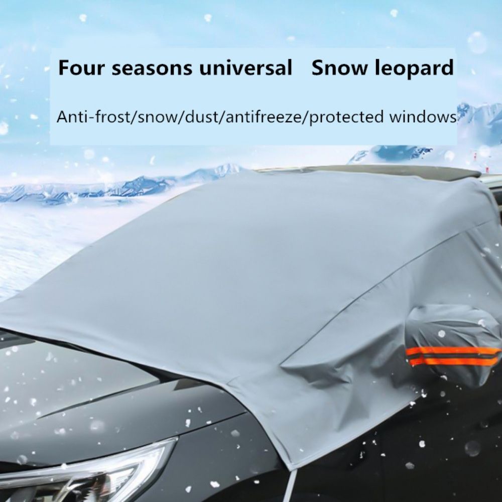 Car Front Snow Cover