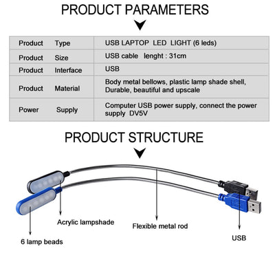 Portable USB Reading Lamp