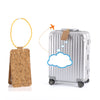 Cork Leather Luggage Tag Suitcase