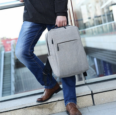 Laptop Backpack- Heather Grey