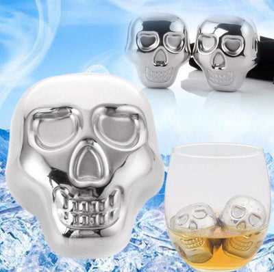 Skull Ice Cubes, Pack of 2