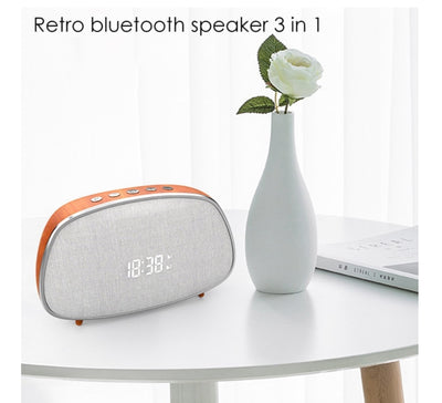 Retro Wireless Bluetooth Speaker Clock