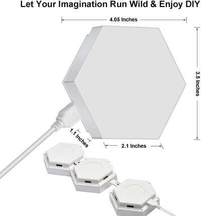 Touch LED Light Kit Honeycomb Light Panel, 10 pack