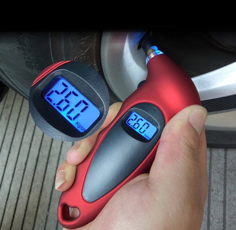 Digital Air Pressure Gauge-Red