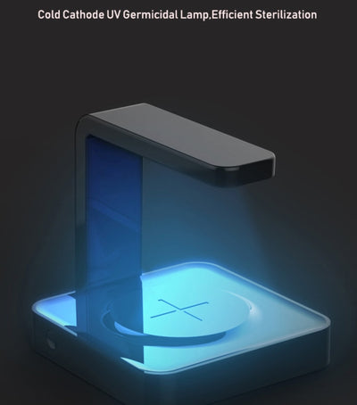 Wireless Charger with Built In UV-Sanitizer-Black